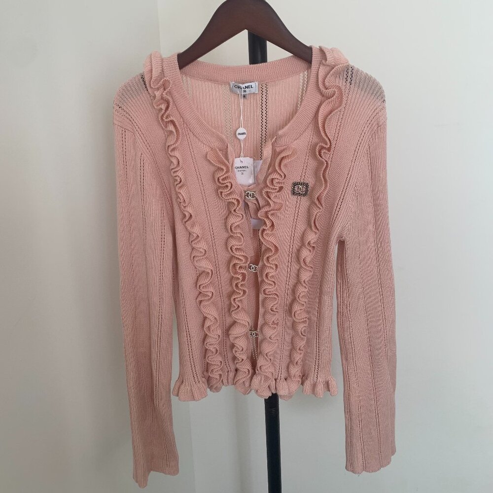 CHANEL Pink Cardigan